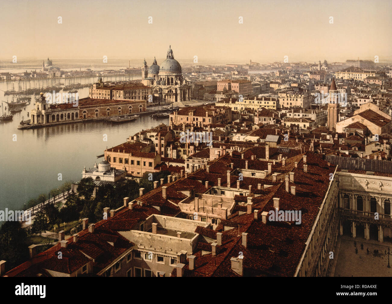 Dal Campanile, II, Venezia, Italia, Photochrome Stampa, Detroit Publishing Company, 1900 Foto Stock