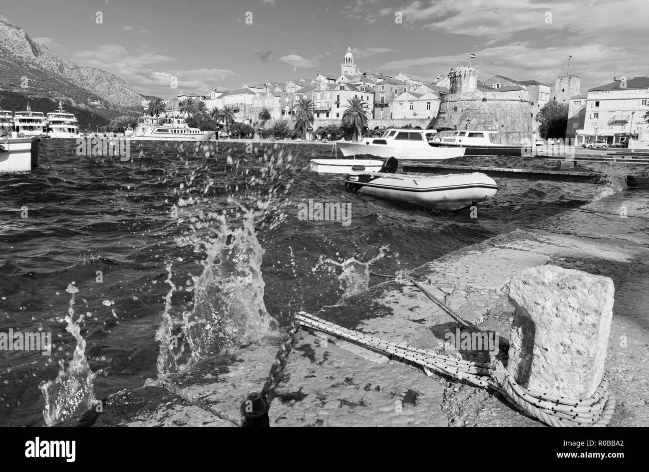 Croazia - La vecchia città di Korcula. Foto Stock