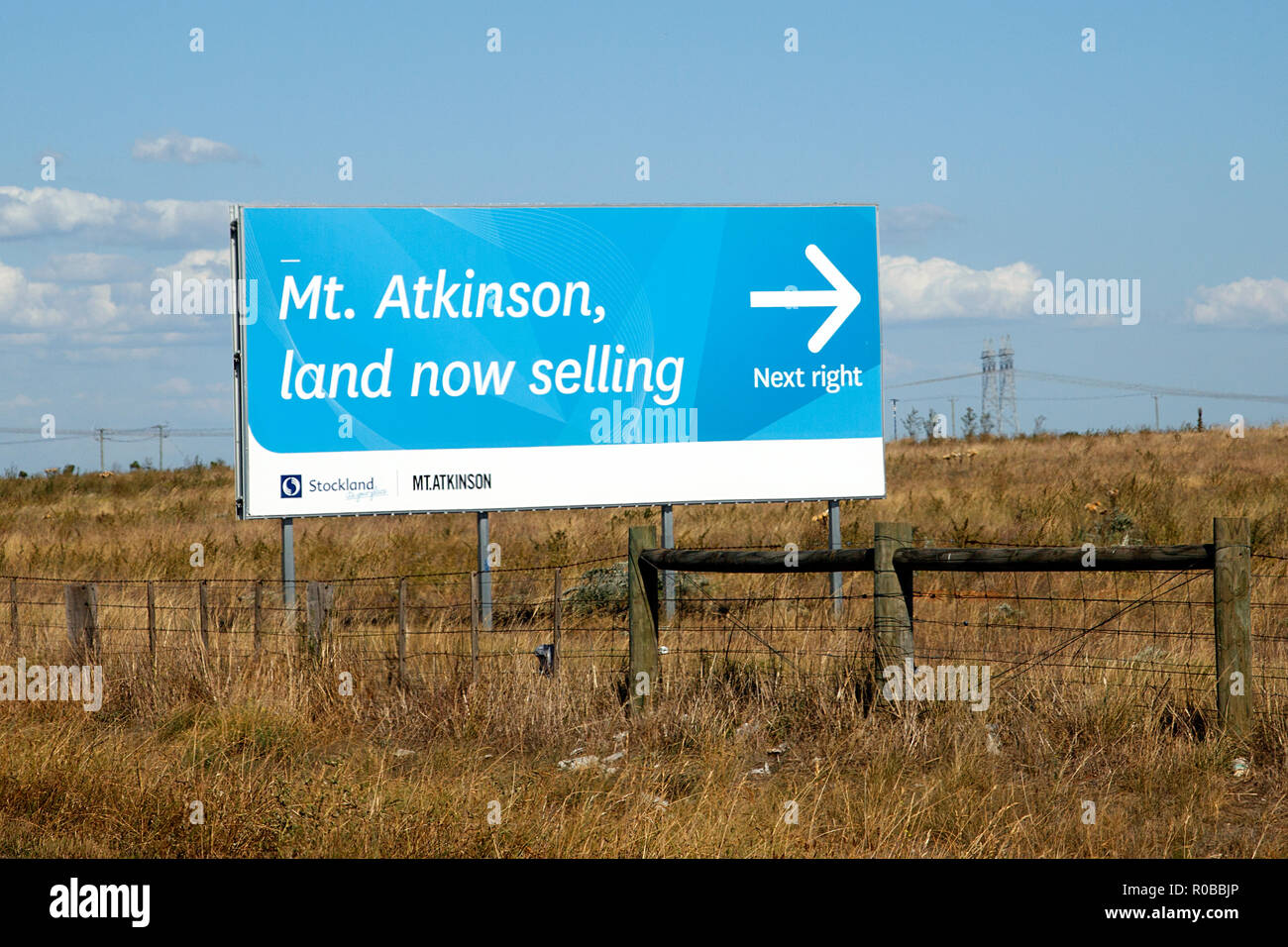 Truganina, Australia: Marzo 23, 2018: Stockland è la più grande d Australia diversificato gruppo di proprietà e il progetto a Mt. Atkinson. Foto Stock