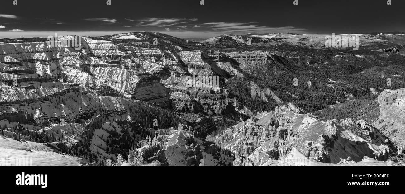 Il Cedar Breaks National Monument in inverno, Utah Foto Stock