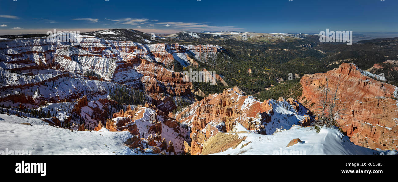 Il Cedar Breaks National Monument in inverno, Utah Foto Stock