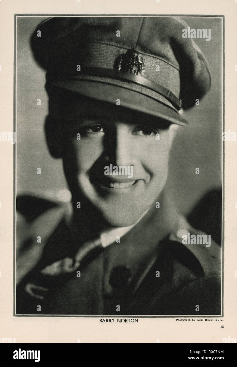 Attore Barry Norton, pubblicità ritratto all'interno del Nuovo Film Magazine, Maggio 1930 Foto Stock