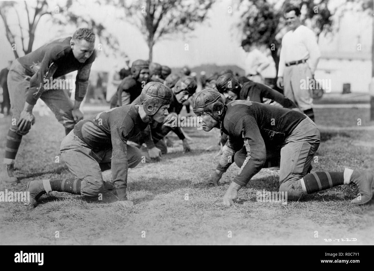 Gioco di calcio, film ancora, 1930 Foto Stock