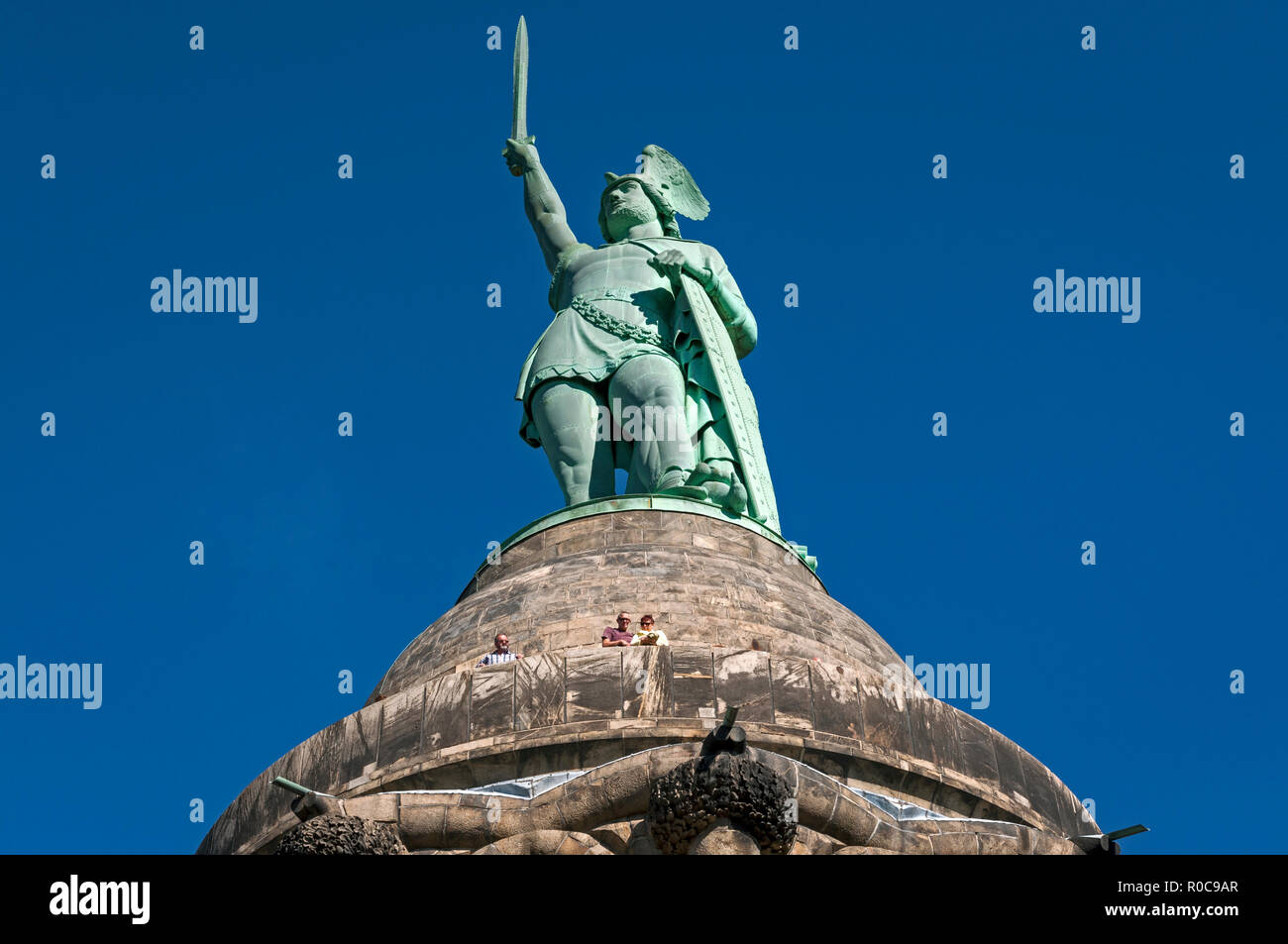 Il monumento di Hermann vicino a Detmold, Renania settentrionale-Vestfalia (Germania). Foto Stock