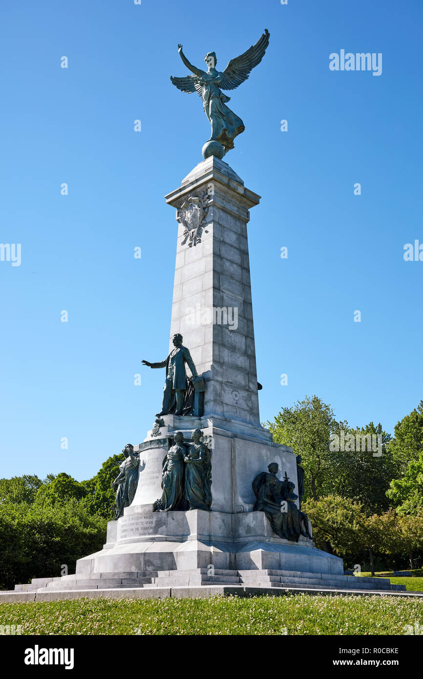 Montreal, Canada - Giugno, 2018: George-Etienne Cartier monumento in Mount Royal Park a Montreal, Quebec, Canada. Foto Stock