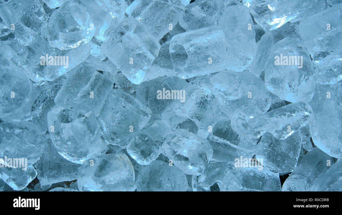 Close-up di tubo di ghiaccio tessitura usata come sfondo. Foto Stock