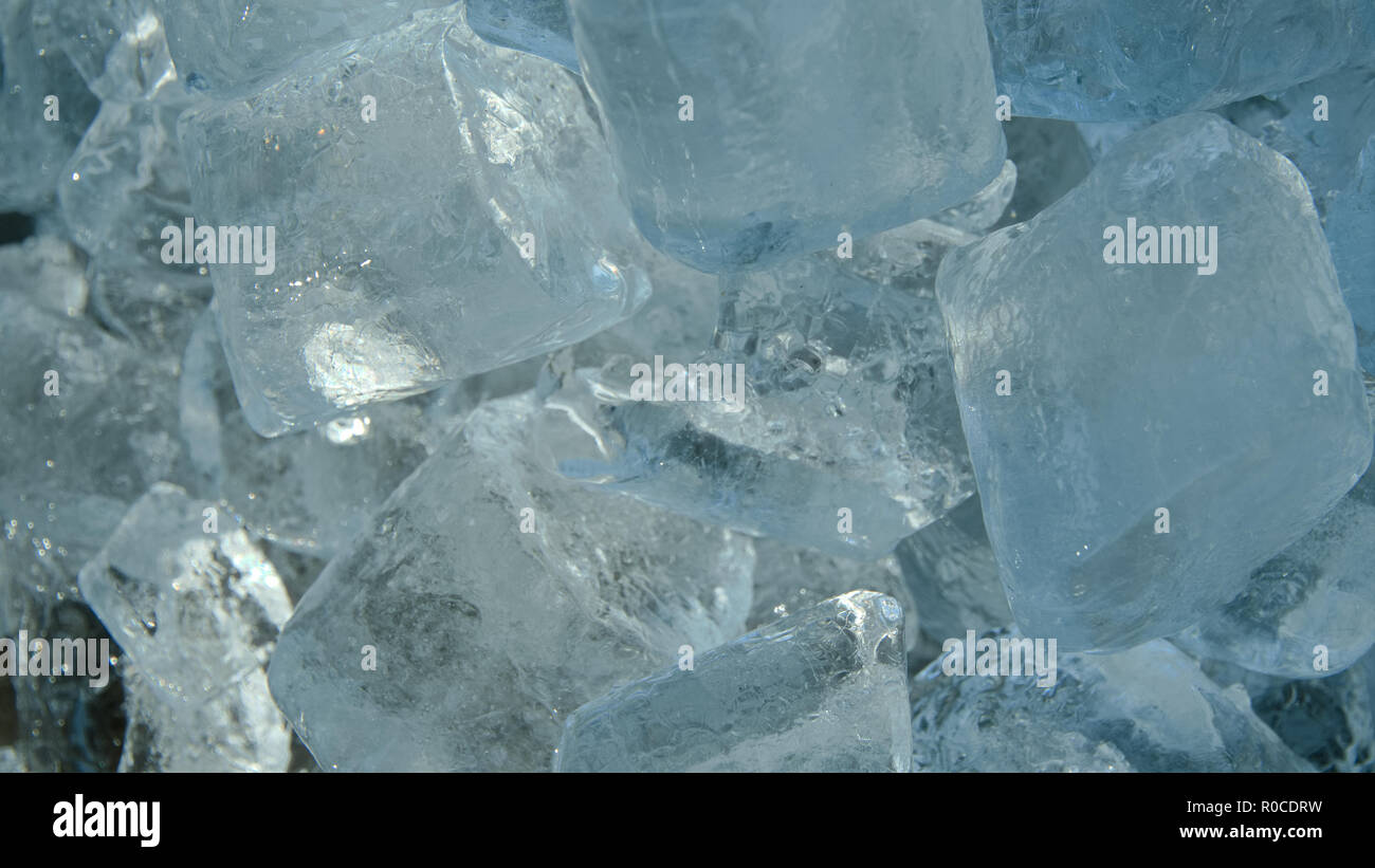 Close-up di tubo di ghiaccio tessitura usata come sfondo. Foto Stock