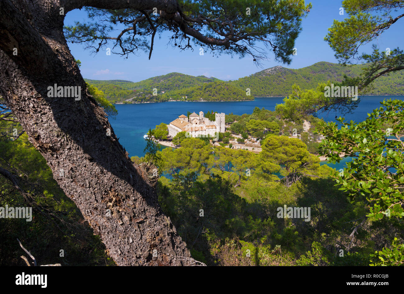 Croazia - La Santa Maria monastero benedettino sull'isola di Meleda. Foto Stock