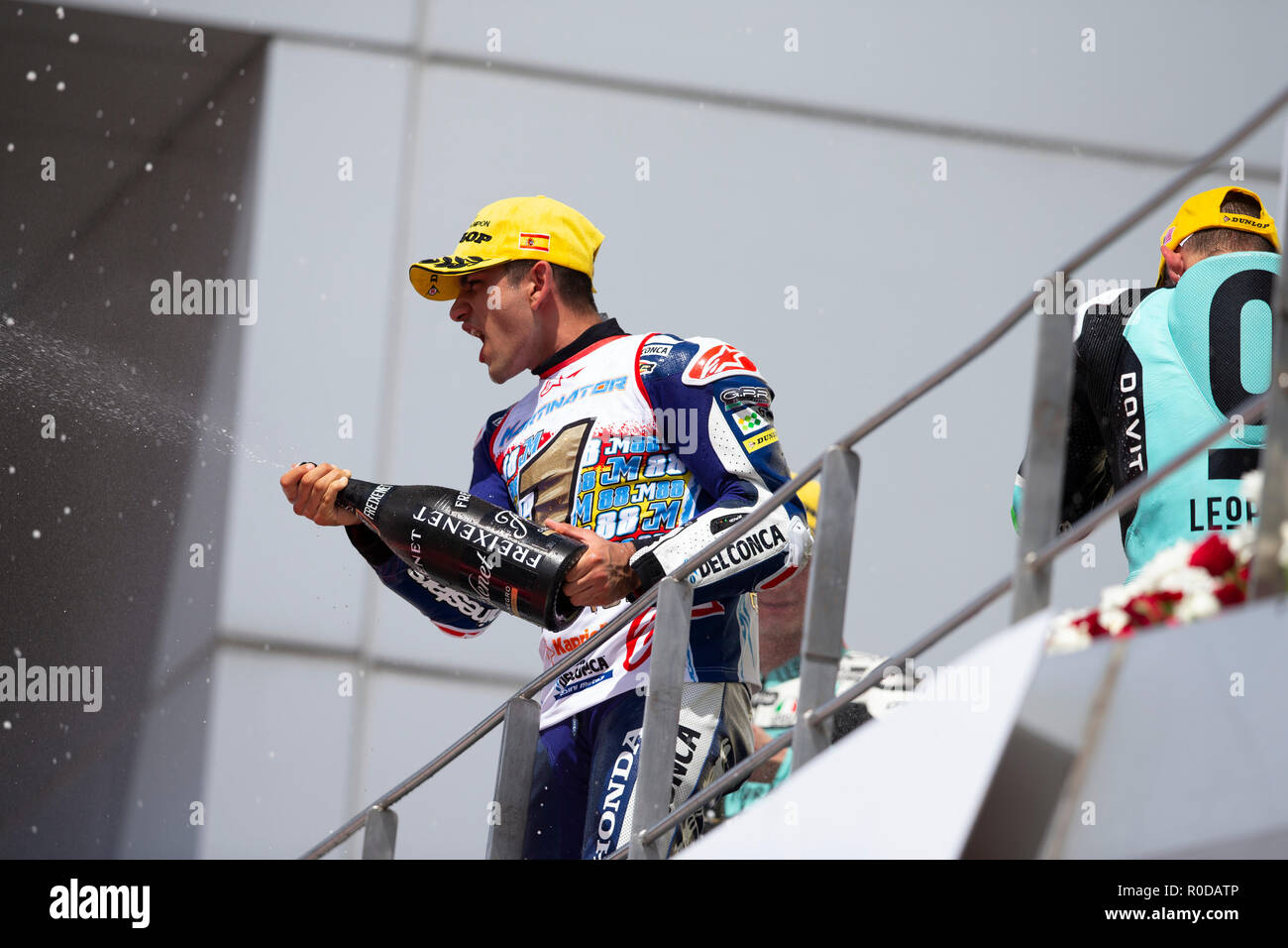 Sepang International Circuit di Sepang, in Malesia. 4 Novembre, 2018. MotoGP della Malesia, il giorno della gara; del Conca GRESINI Moto4 pilota Jorge Martin vince la Moto3 in gara per diventare moto3 campione del mondo Credito: Azione Sport Plus/Alamy Live News Foto Stock
