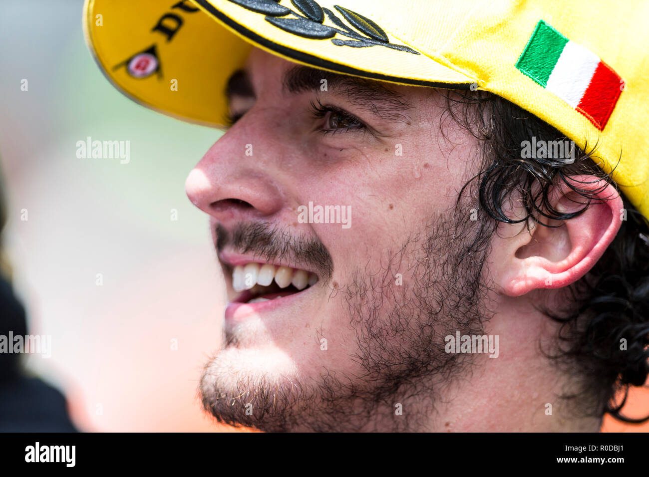 Sepang International Circuit di Sepang, in Malesia. 4 Novembre, 2018. MotoGP della Malesia, il giorno della gara; SKY Racing Team VR47 rider Francesco Bagnaia diventare Moto2 campione del mondo arrivando terzo in Moto2 gara Credito: Azione Sport Plus/Alamy Live News Foto Stock