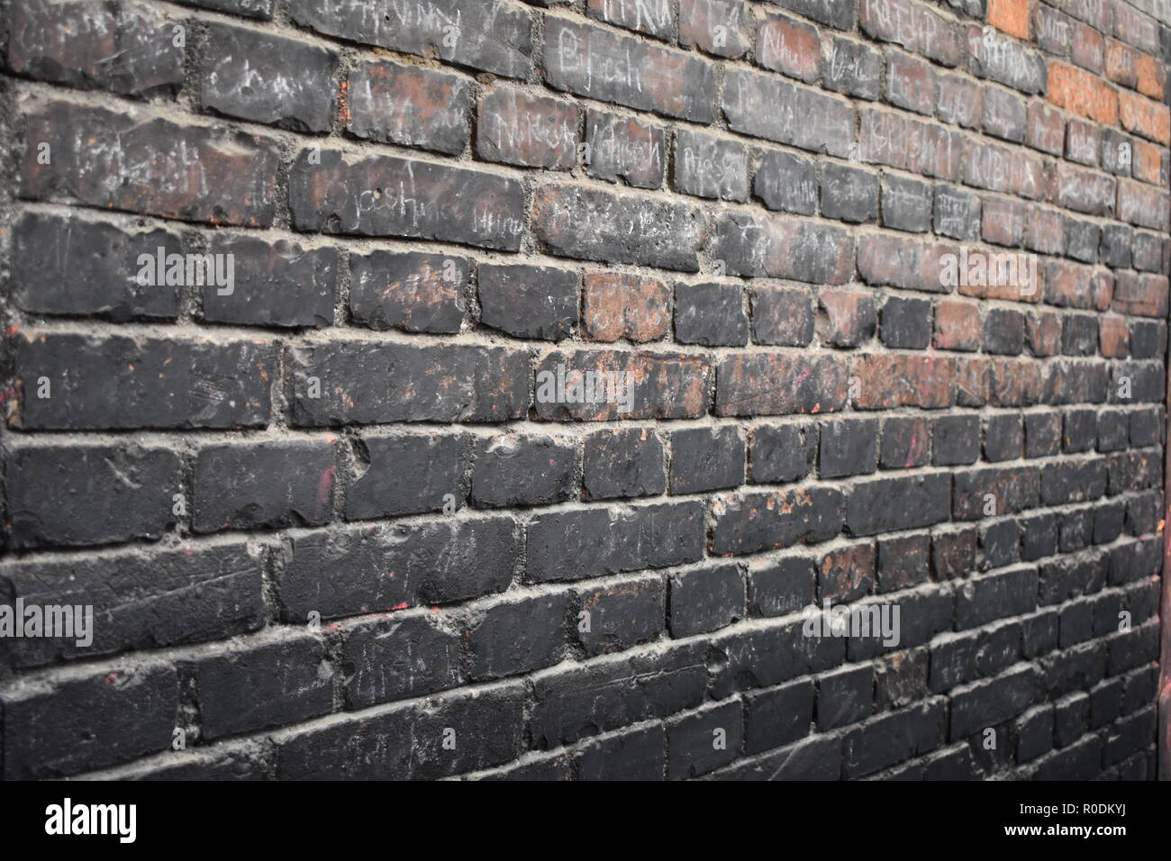 Mattoni sulla parete Foto Stock