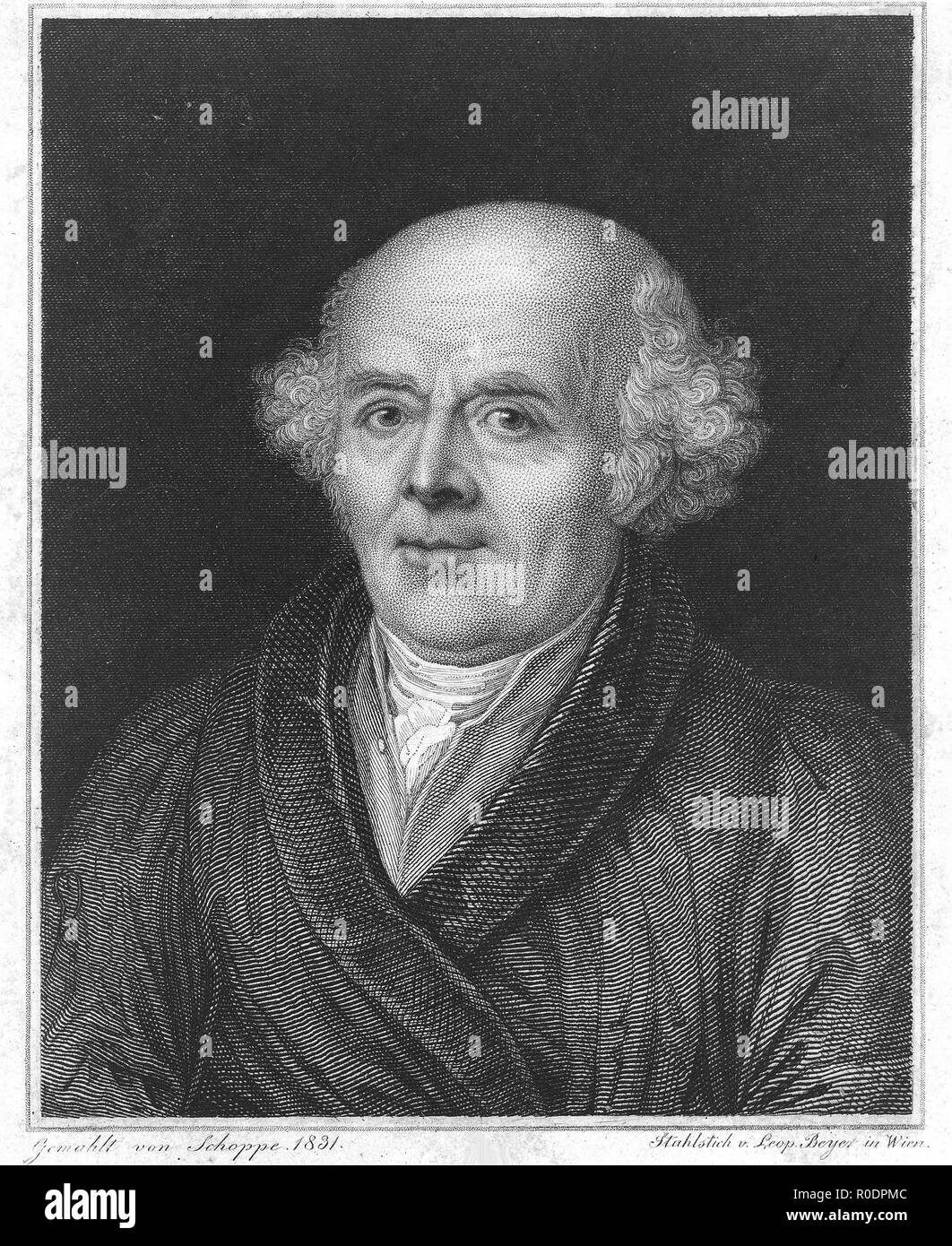 L0016250 Samuel Christian Friedrich Hahnemann. La linea di incisione L. B Credito: Wellcome Library, Londra. Wellcome immagini http://wellcomeimages.org images@wellcome.ac.uk Samuel Christian Friedrich Hahnemann. La linea di incisione L. Beyer dopo J. Schoppe, senior, 1831. Da: J. Schoppeafter: L. BeyerPublished: - lavoro protetto da copyright disponibili sotto licenza Creative Commons Attribution solo la licenza CC BY 4.0 http://creativecommons.org/licenses/by/4.0/ Foto Stock