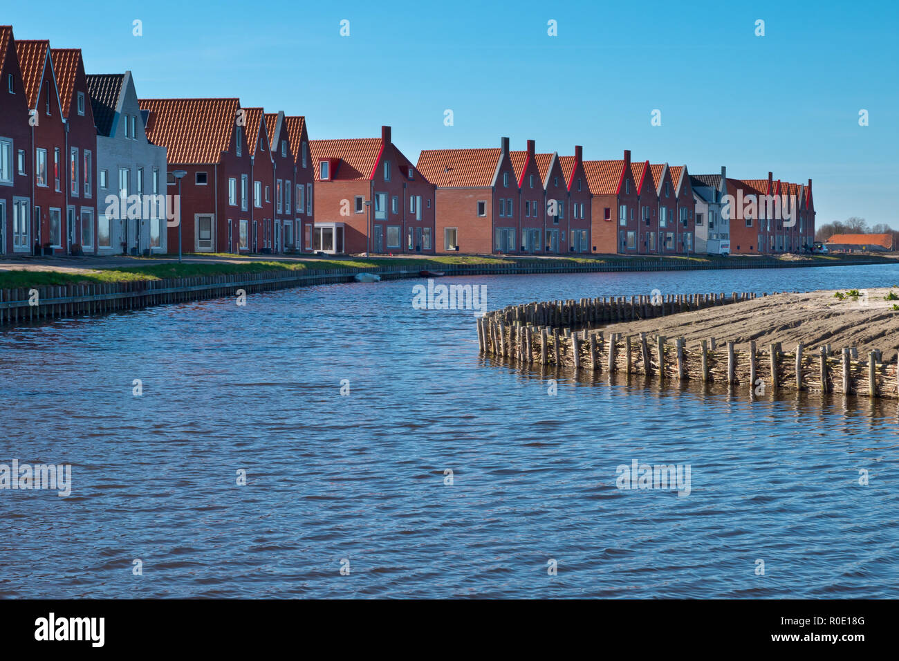 Het nieuwe progetto woningbouw Meerstad bij Groningen tuta op finaciele problemen Foto Stock