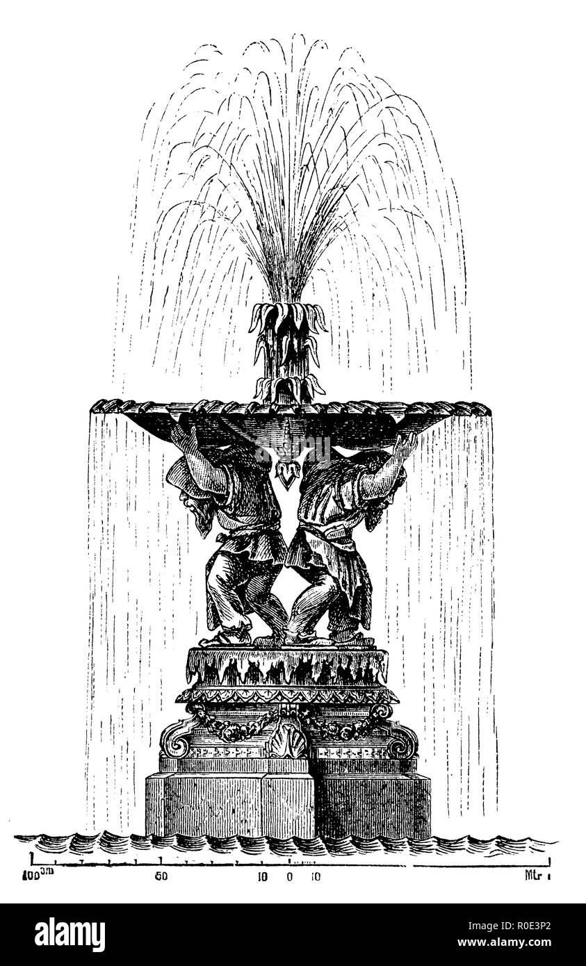 Fontaine: Gli gnomi sono indossando un guscio, 1877 Foto Stock