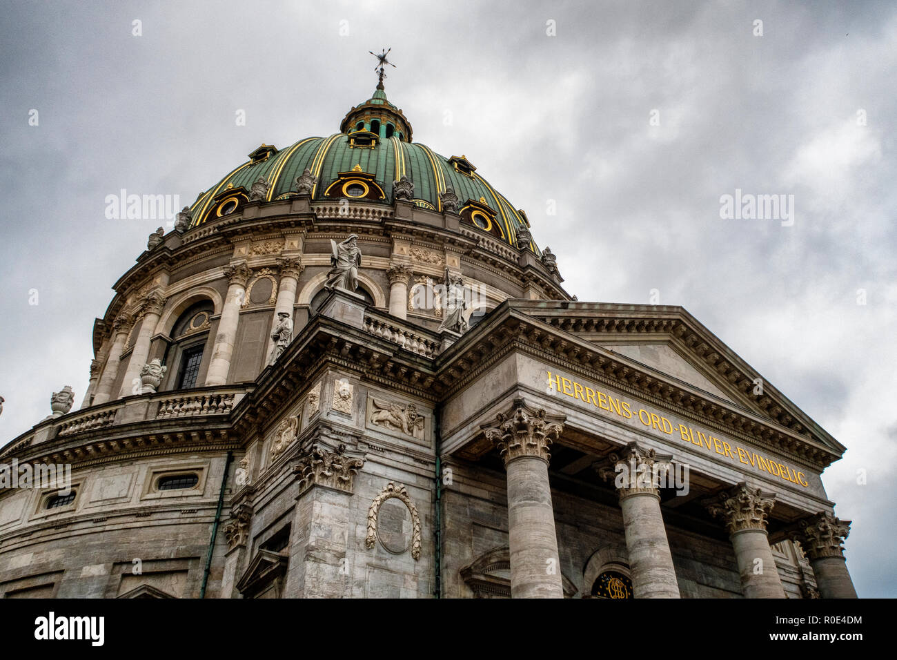 Frederik la Chiesa (Frederiks Kirke), conosciuta come la Chiesa di Marmo, Copenhagen, Danimarca. Chiesa Marmorkirke Foto Stock