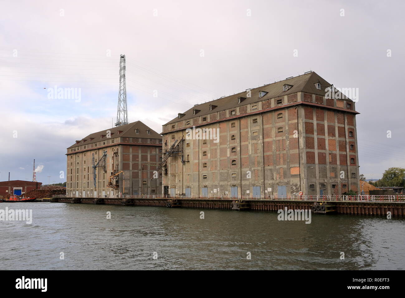 Il porto della città Danzica Polonia Foto Stock