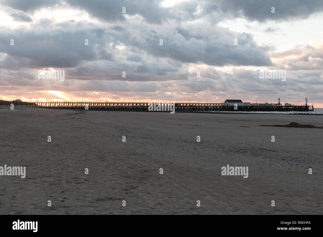 Mare a Blankenberge Foto Stock