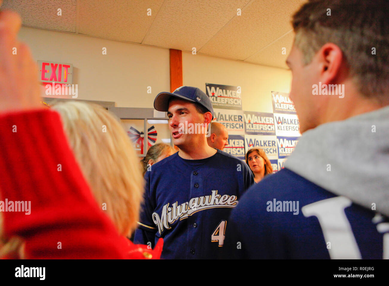 2018 elezioni di mid-term Wisconsin Foto Stock