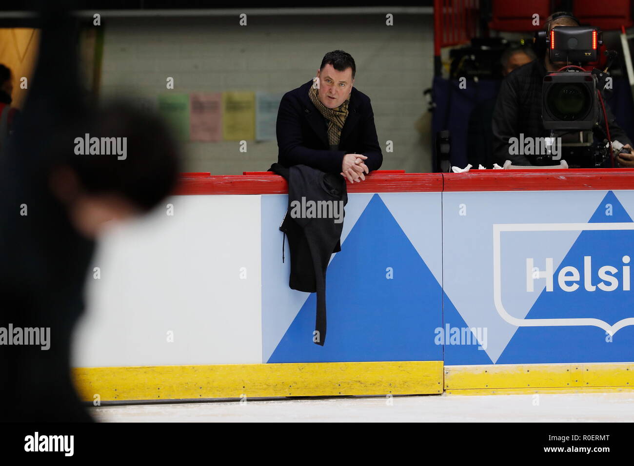 Helsinki, Finlandia. 2° Nov, 2018. Brian Orsero (CAN) Pattinaggio di Figura : ISU Grand Prix di Pattinaggio di Figura 2018/2019 "ISU Helsinki GP2018' sessione di prove sul ghiaccio di Helsinki Hall a Helsinki in Finlandia . Credito: Mutsu Kawamori/AFLO/Alamy Live News Foto Stock