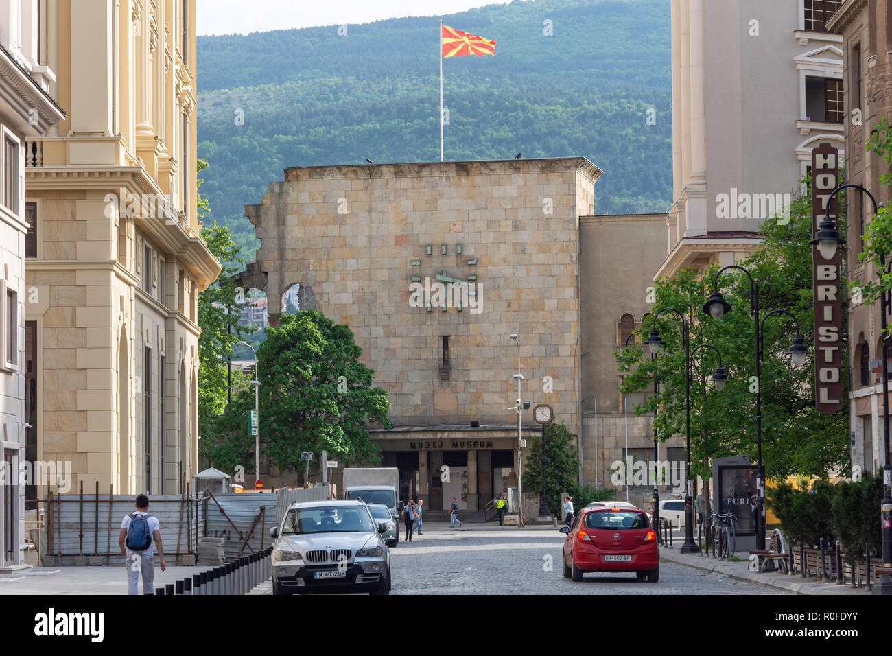 Skopje City Museum, Ss. Cirillo e Metodio, Skopje, Regione di Skopje, Repubblica di Macedonia del nord Foto Stock