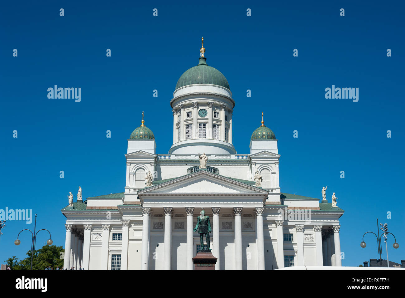 23.06.2018 - Helsinki, Finlandia, Europa - Cattedrale di Helsinki a Piazza del Senato, noto anche come Cattedrale di bianco o Helsingin Tuomiokirkko. Foto Stock