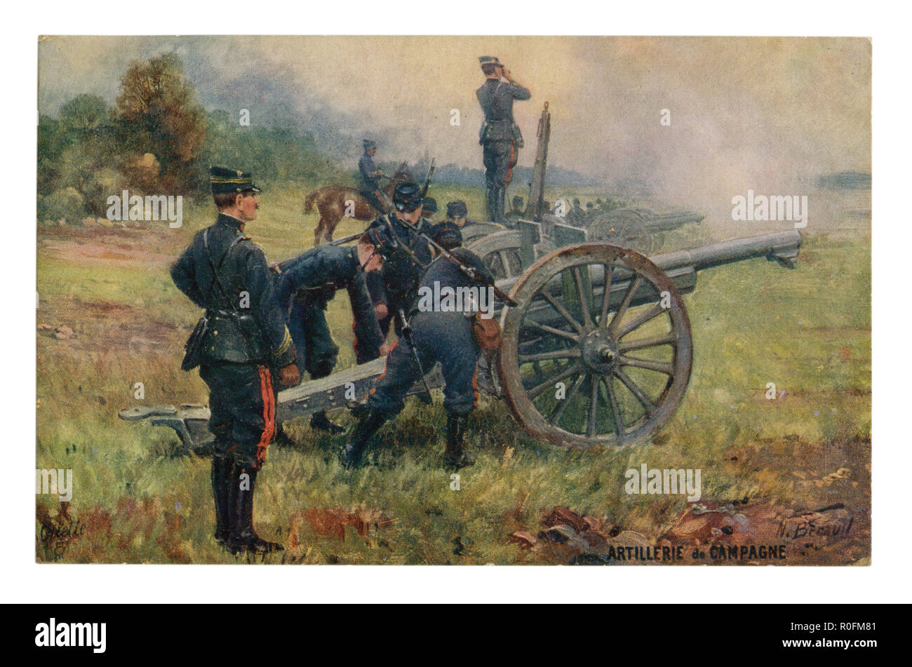 KYNA Poster Vintage Su Tela – Fanteria Francese Prima Guerra Mondiale – Stampa Decorativa 40x60 Cm Per Camera Da Letto