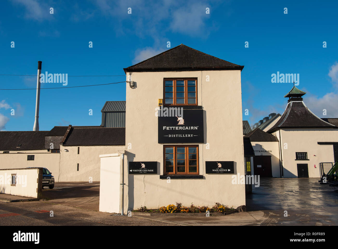 Fettercairn Distillery, Aberdeenshire, Scozia. Foto Stock