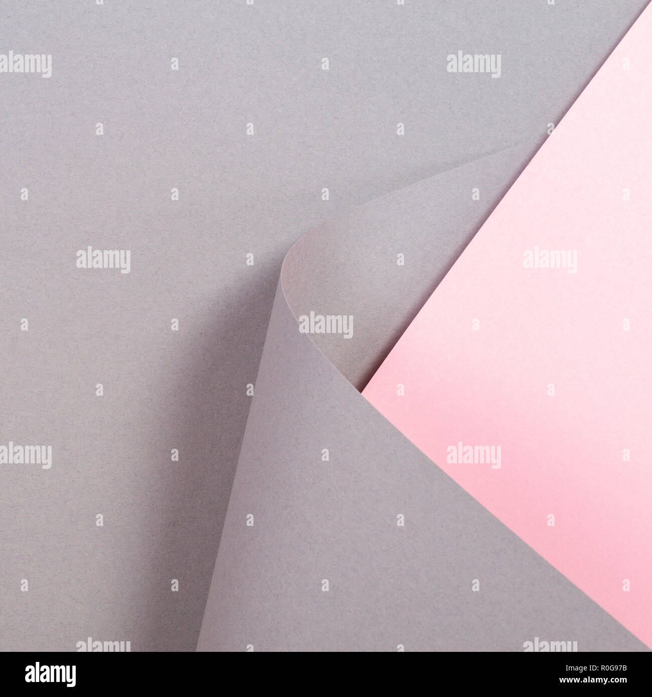 Abstract forma geometrica grigio e rosa colore sfondo della carta Foto  stock - Alamy