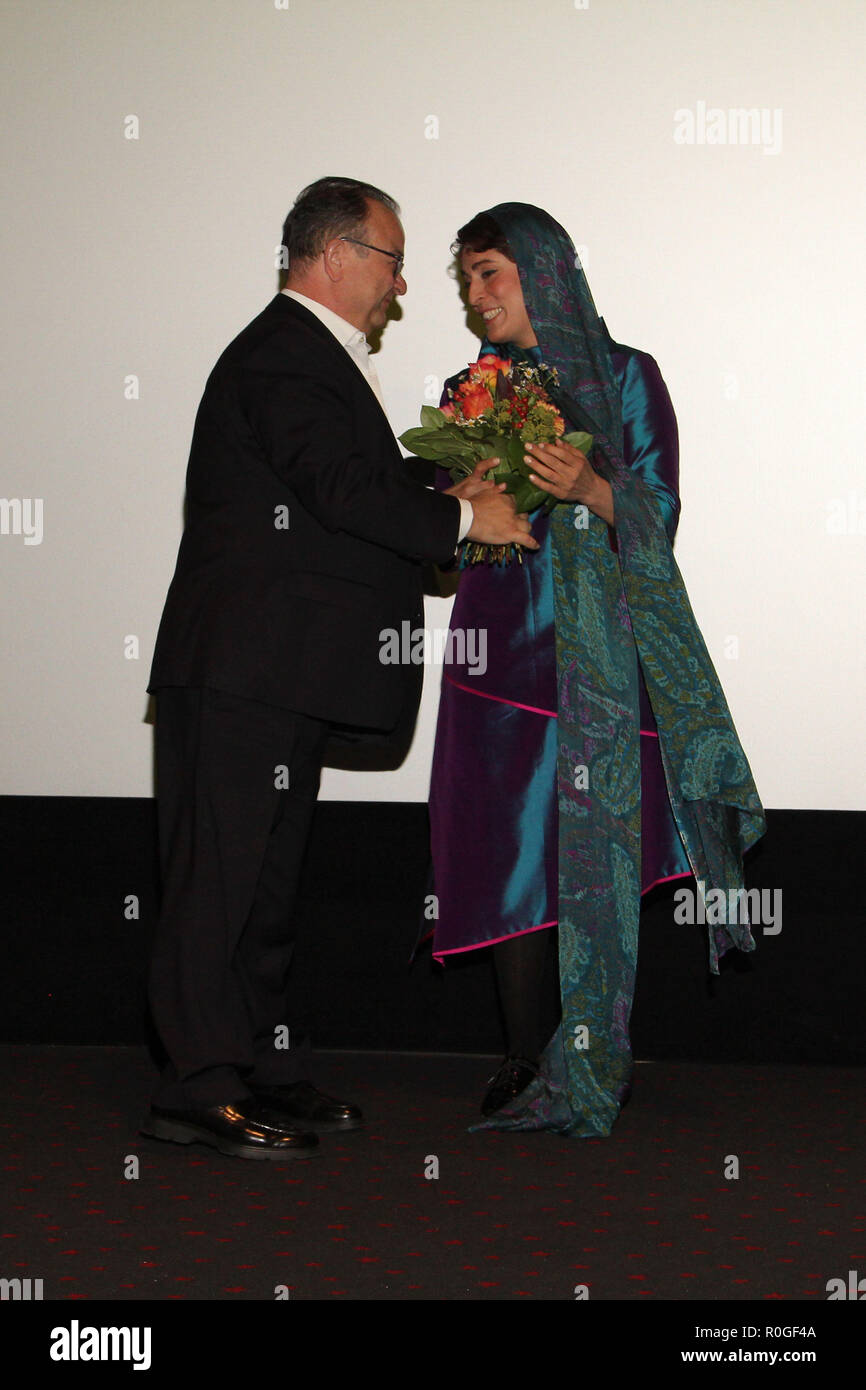 Gli ospiti al Filmfest Hamburg, 04.10.2018 Con: Behnaz Jafari, Albert Wiederspiel 'Douglas Sirk Preis 2018' dove: Amburgo, Germania Quando: 04 Ott 2018 Credit: Becher/WENN.com Foto Stock