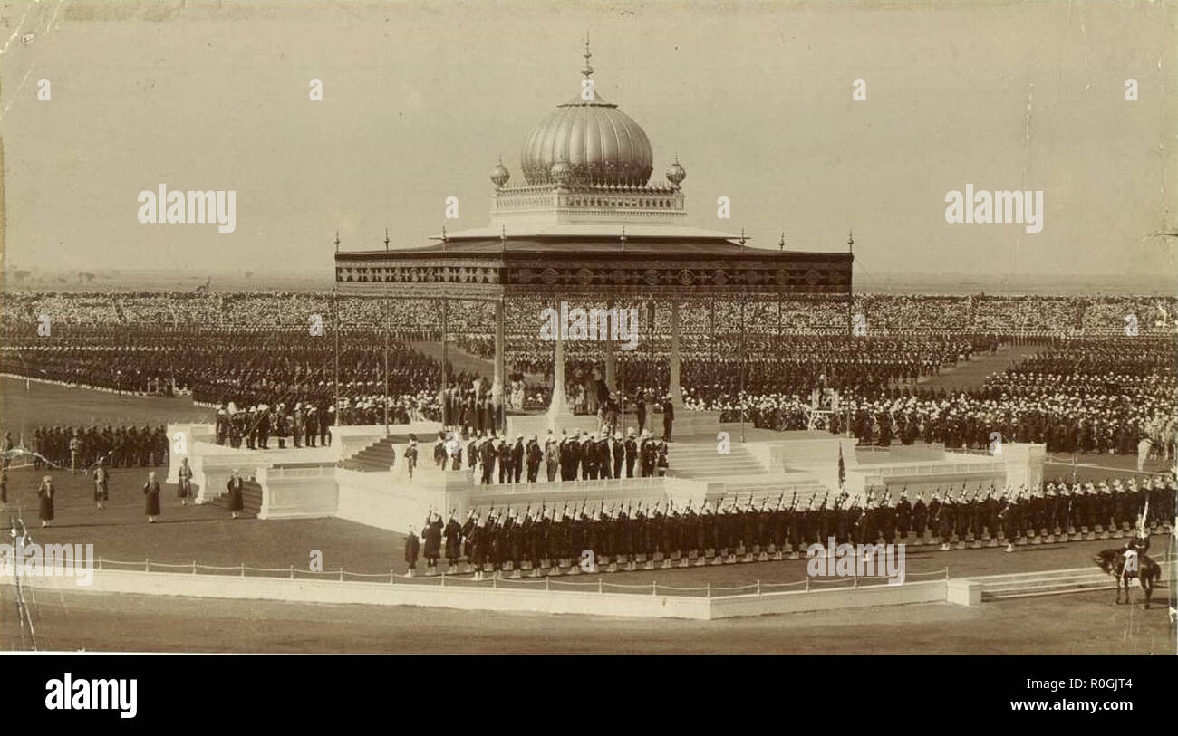 Il Delhi Durbar del 1911 Foto Stock