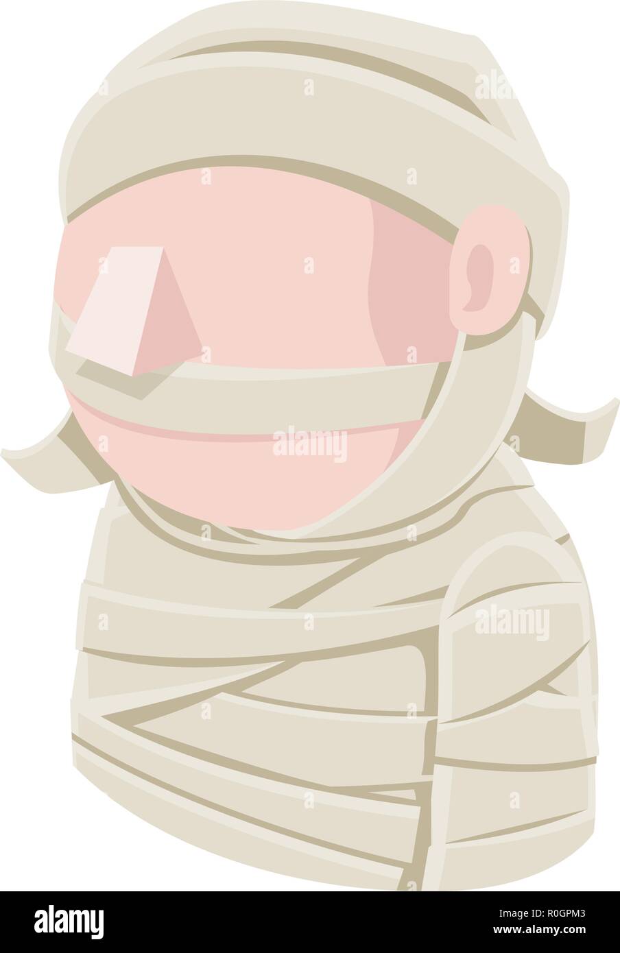 Mummia uomo Avatar icona Persone Illustrazione Vettoriale