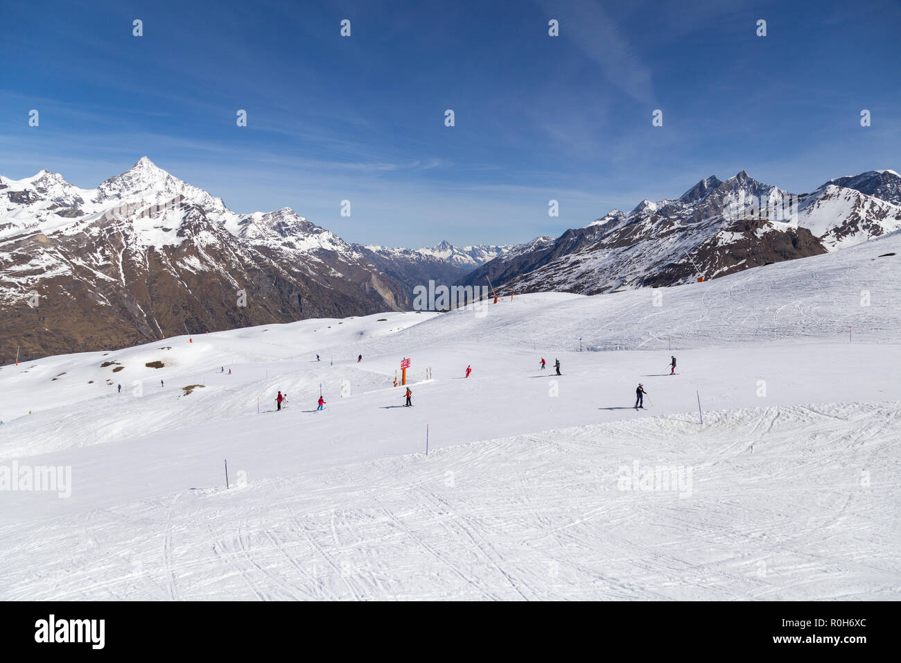 Matterhorn ski area Foto Stock
