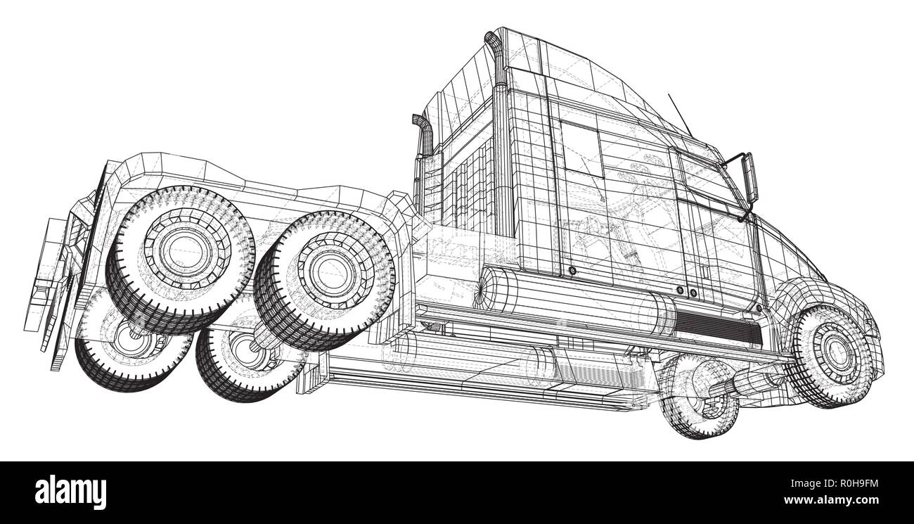 Recapito commerciale. Illustrazione di tastatura di 3d. EPS 10 formato vettoriale isolato su bianco. Illustrazione Vettoriale
