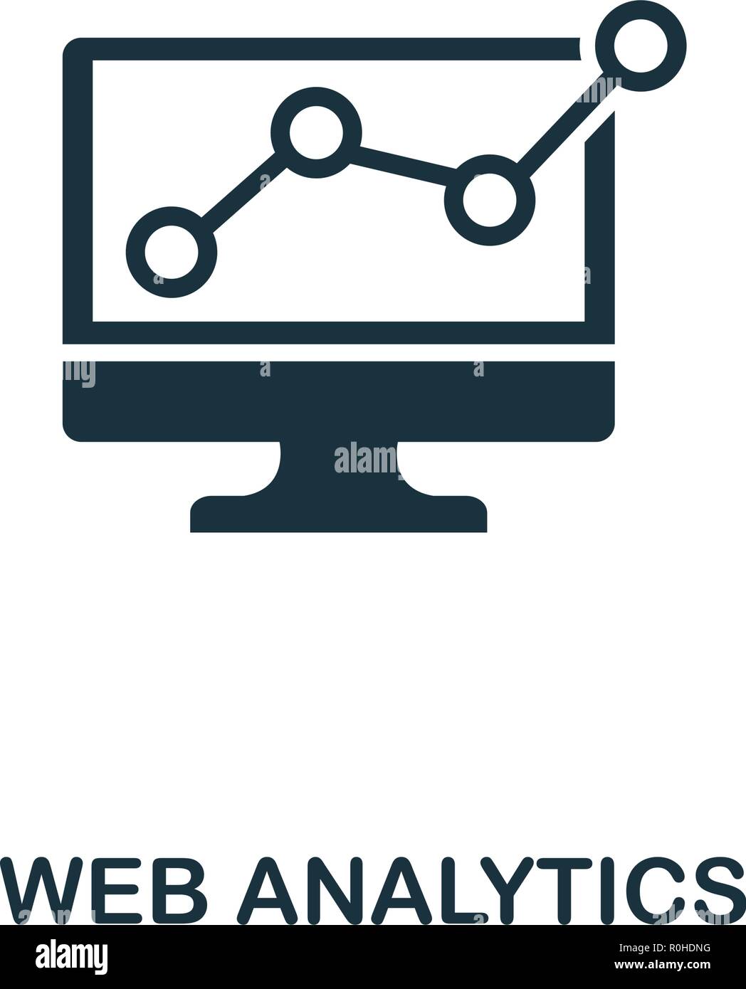 Web Analytics icona. Premio di design di stile dalla raccolta pubblicitaria. UX e UI. Pixel perfect web analytics icona per web design, applicazioni software, prin Illustrazione Vettoriale