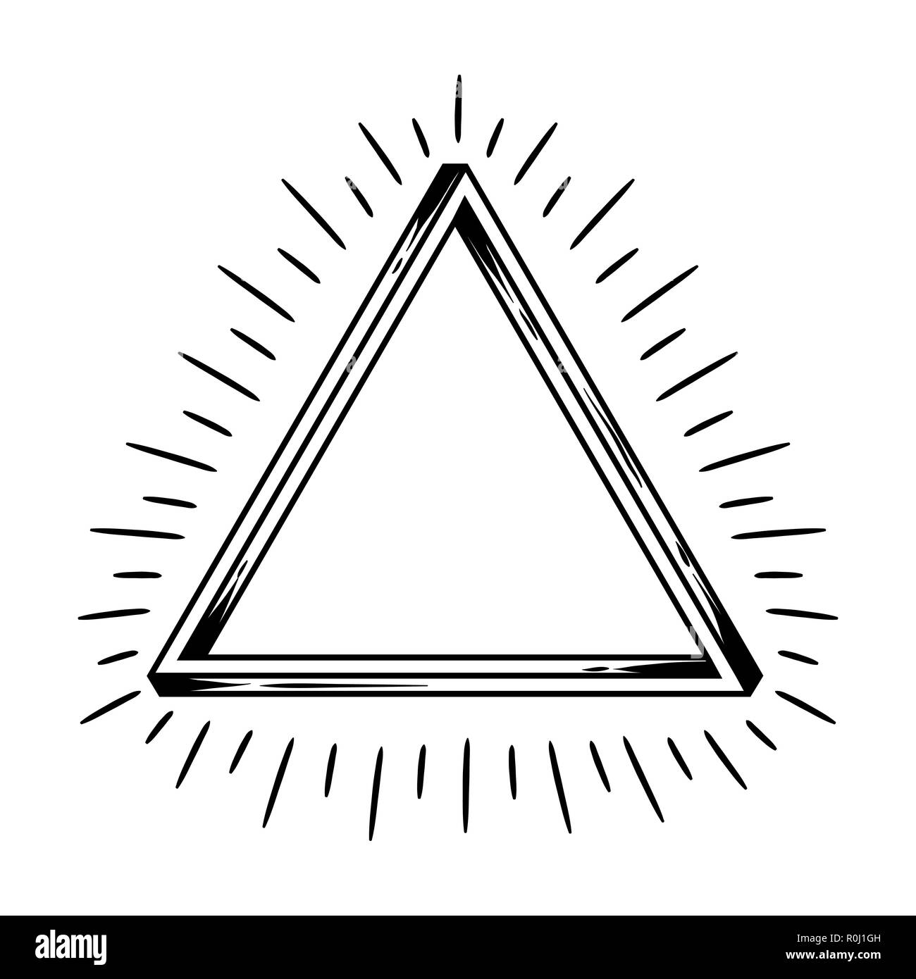 Impossibile triangolo infinito figura. Illustrazione Vettoriale