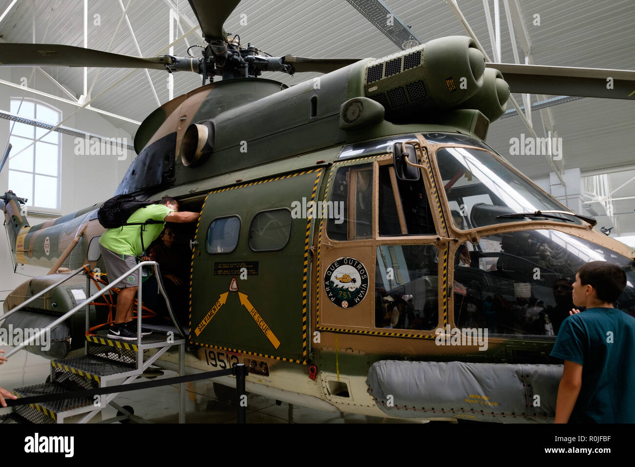 Il Museo dell'aria - Museu do Ar - Museo dell'aviazione portoghese della Air Force a Sintra Air Base, Portogallo, Europa Foto Stock