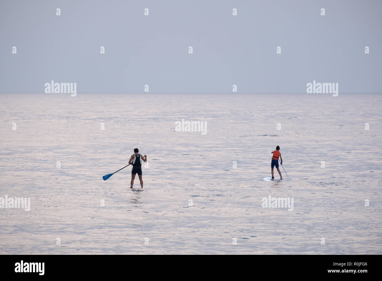 Stand Up Paddle boarding Foto Stock