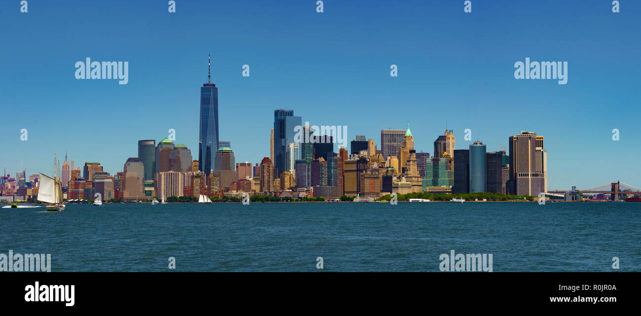 New York Panorama Foto Stock