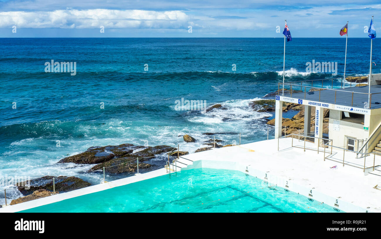 Piscina a Bondi iceberg club di nuoto Sydney NSW Australia. Foto Stock