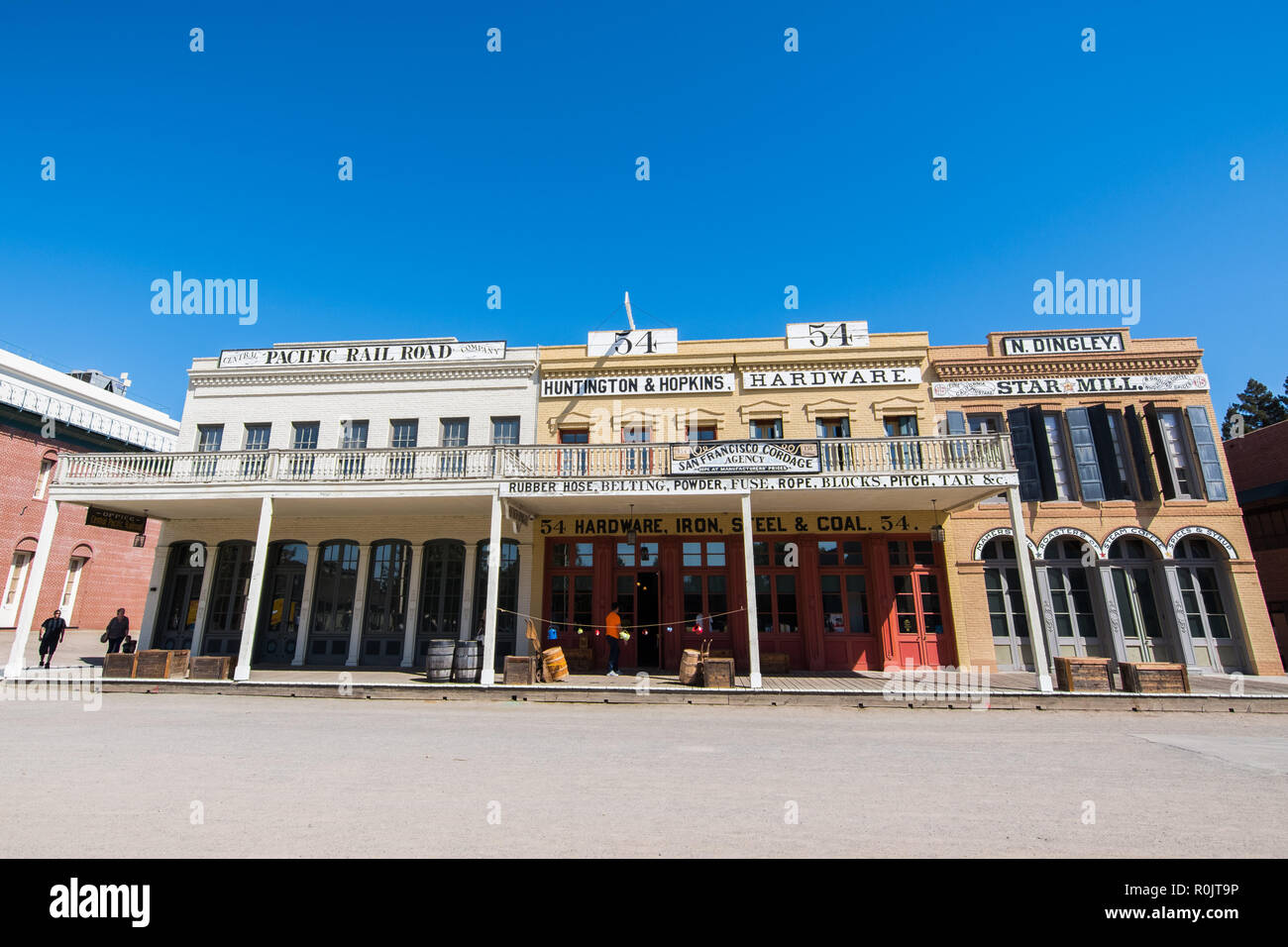 Settembre 22, 2018 a Sacramento / CA / STATI UNITI D'AMERICA - bellissimi edifici storici restaurati in Old Sacramento State Historic Park Foto Stock