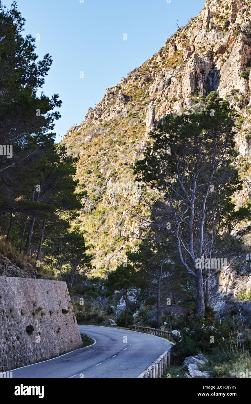 Paesaggio di Mallorca in montagna Foto Stock