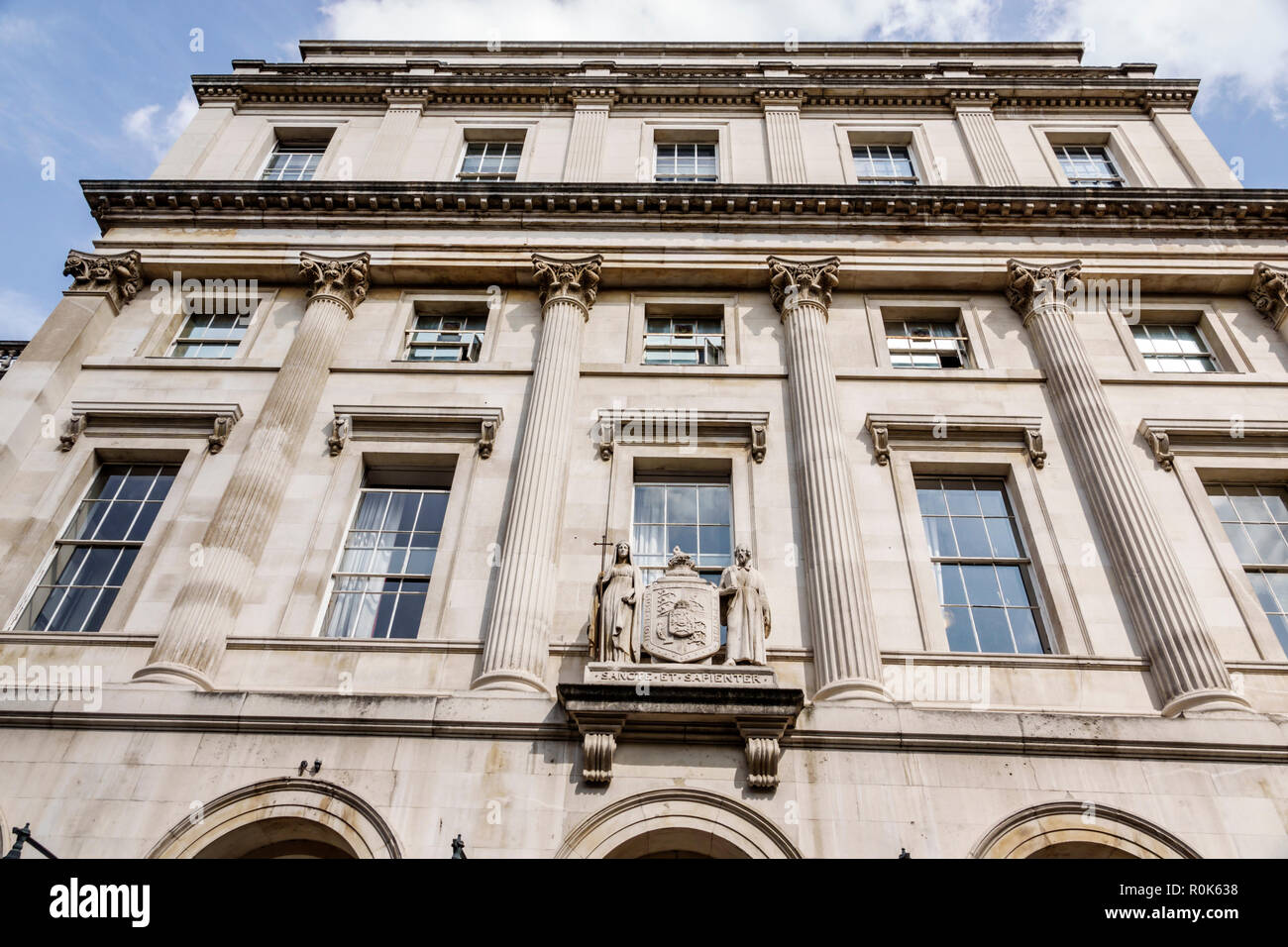 Londra Inghilterra,Regno Unito Gran Bretagna,Covent Garden Strand,King's College,King's building,campus,università pubblica di ricerca,edificio storico Foto Stock