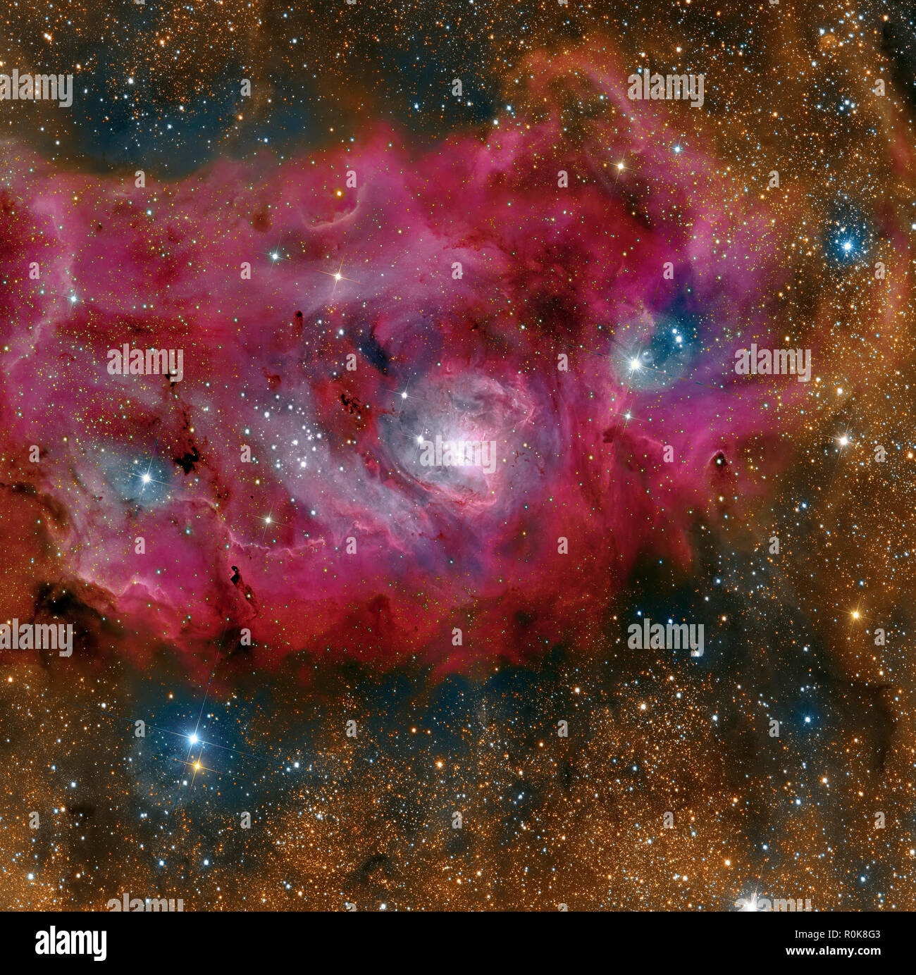 La Nebulosa Laguna. Foto Stock