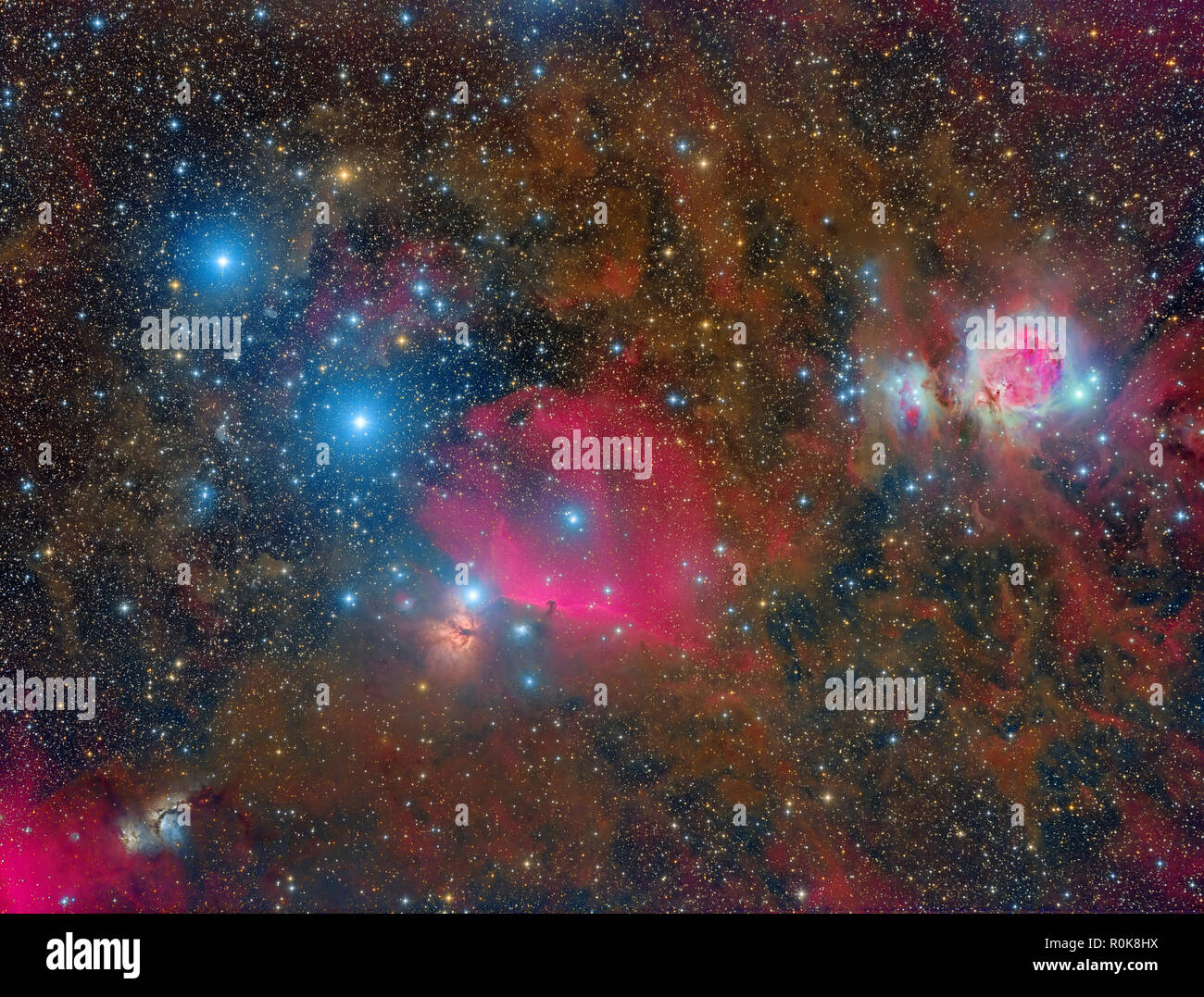 Un ampio campo su Orion. Foto Stock