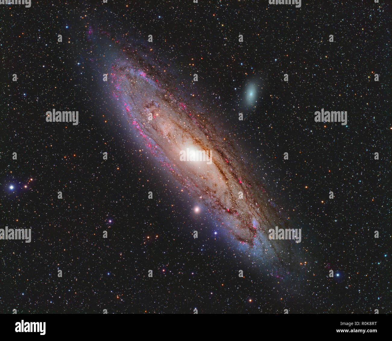 Galassia di Andromeda Foto Stock