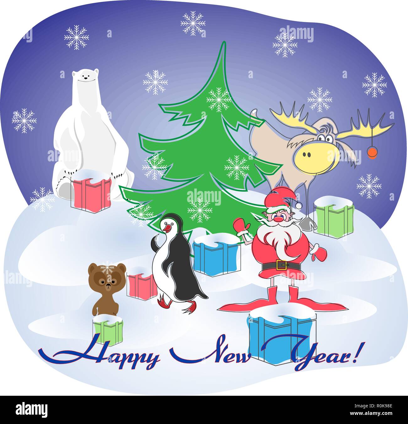 Second Ave Biglietto Di Natale Con Orso Polare, 210x148 Mm, Carta Di Lino Premium, Con Busta