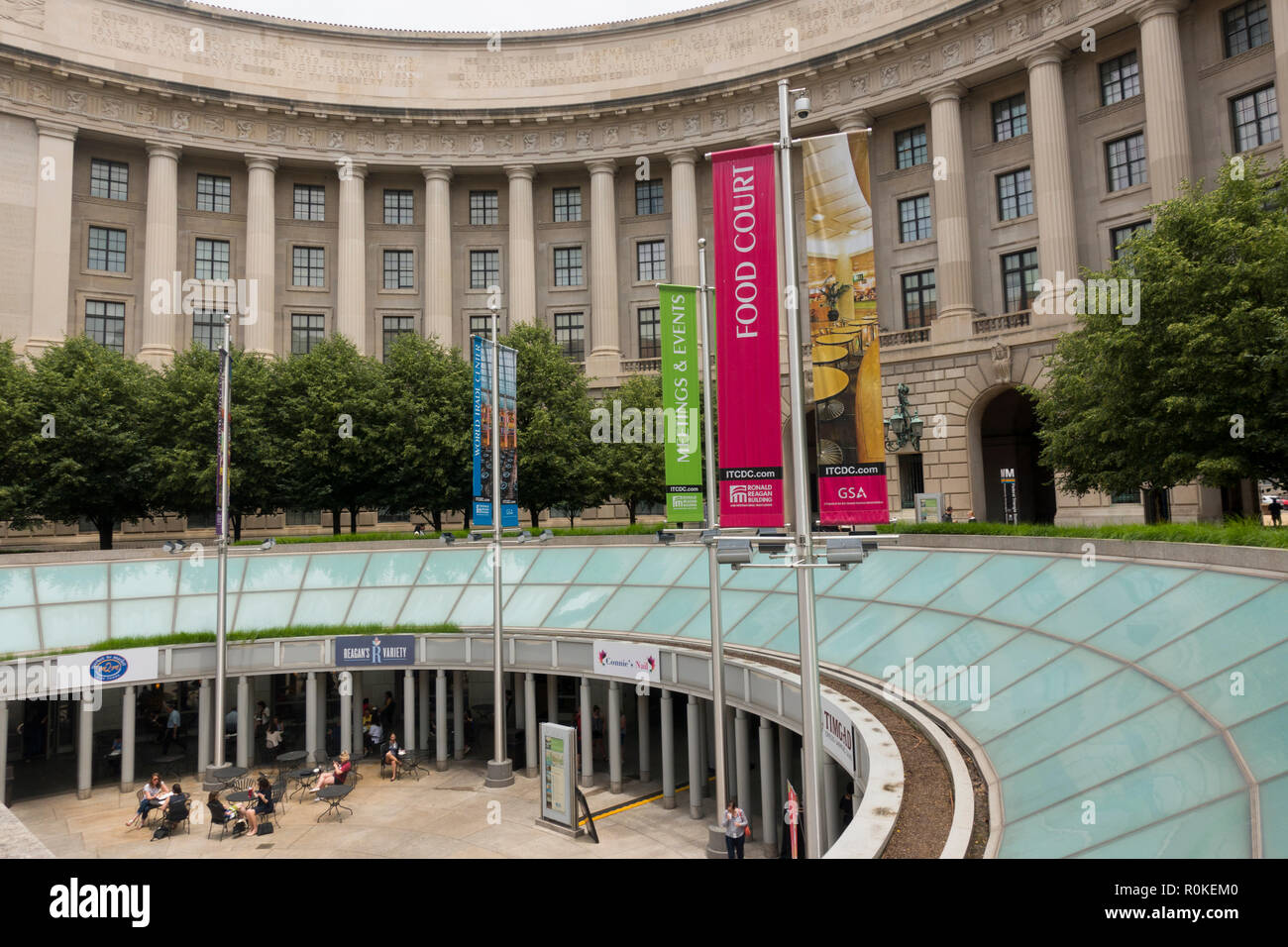 Edificio Ronald Reagan e Centro commerciale Internazionale Washington DC Foto Stock