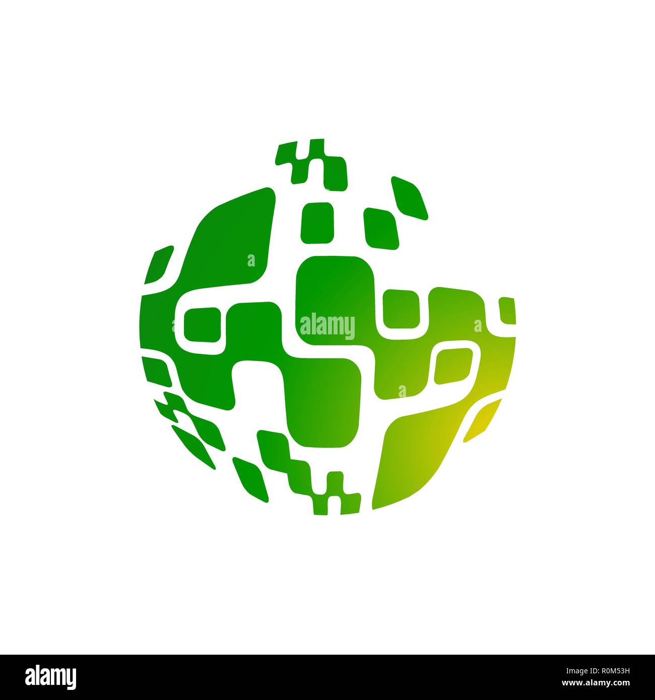 Sfera astratta molecole design. Illustrazione Vettoriale. Gruppo di atomi per il concetto di chimica Illustrazione Vettoriale