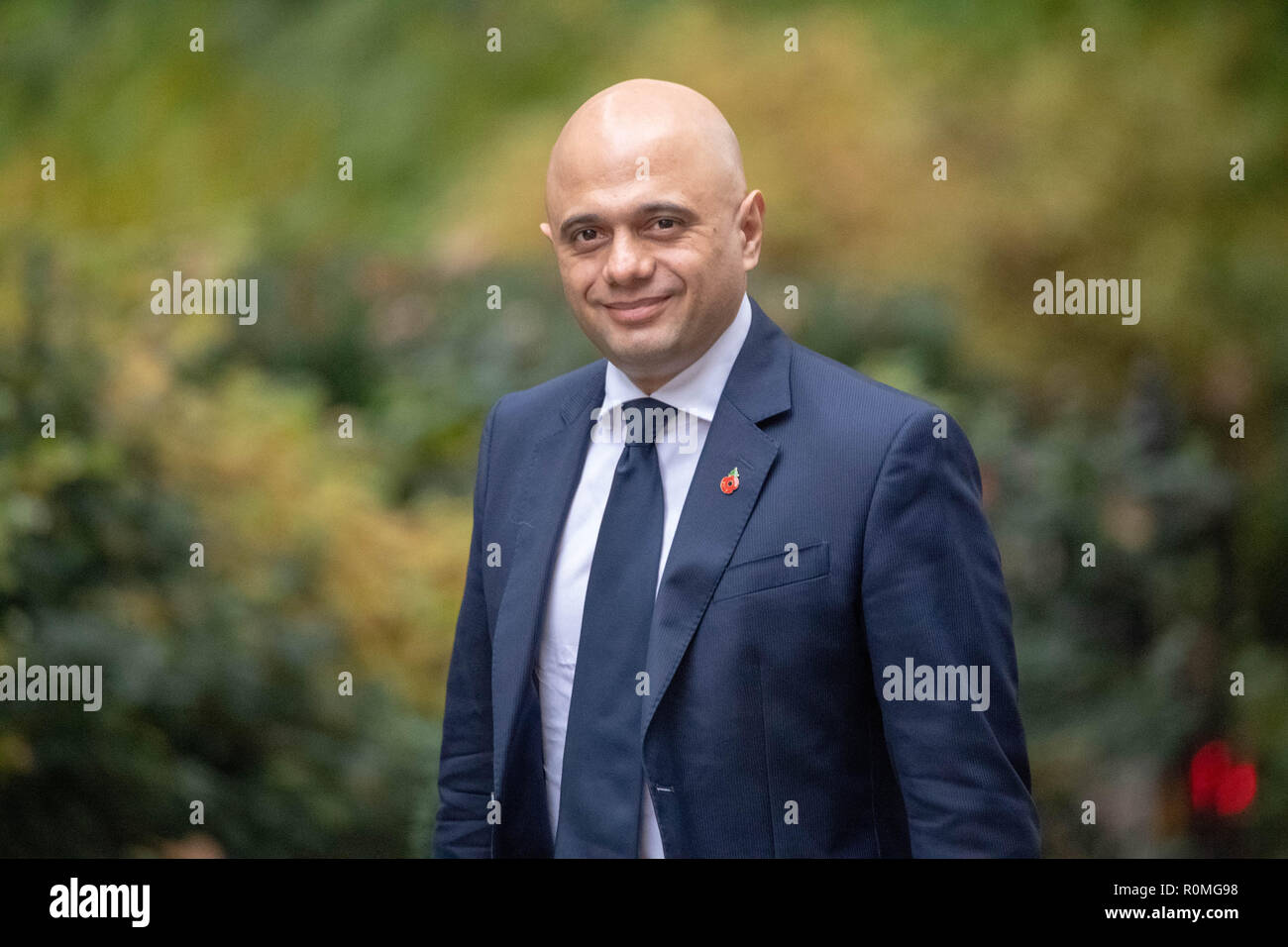 Londra il 6 novembre 2018, Sajid Javid, Home Secretry arriva in una riunione del gabinetto a 10 Downing Street, Londra Credit Ian Davidson/Alamy Live News Foto Stock