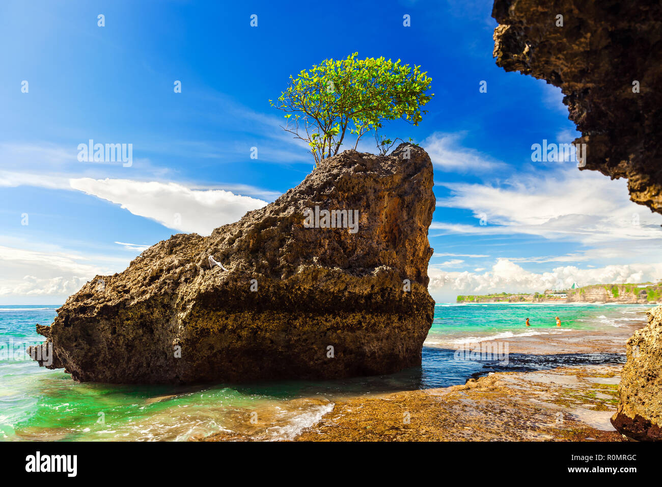 Bingin beach Bali Indonesia Foto Stock